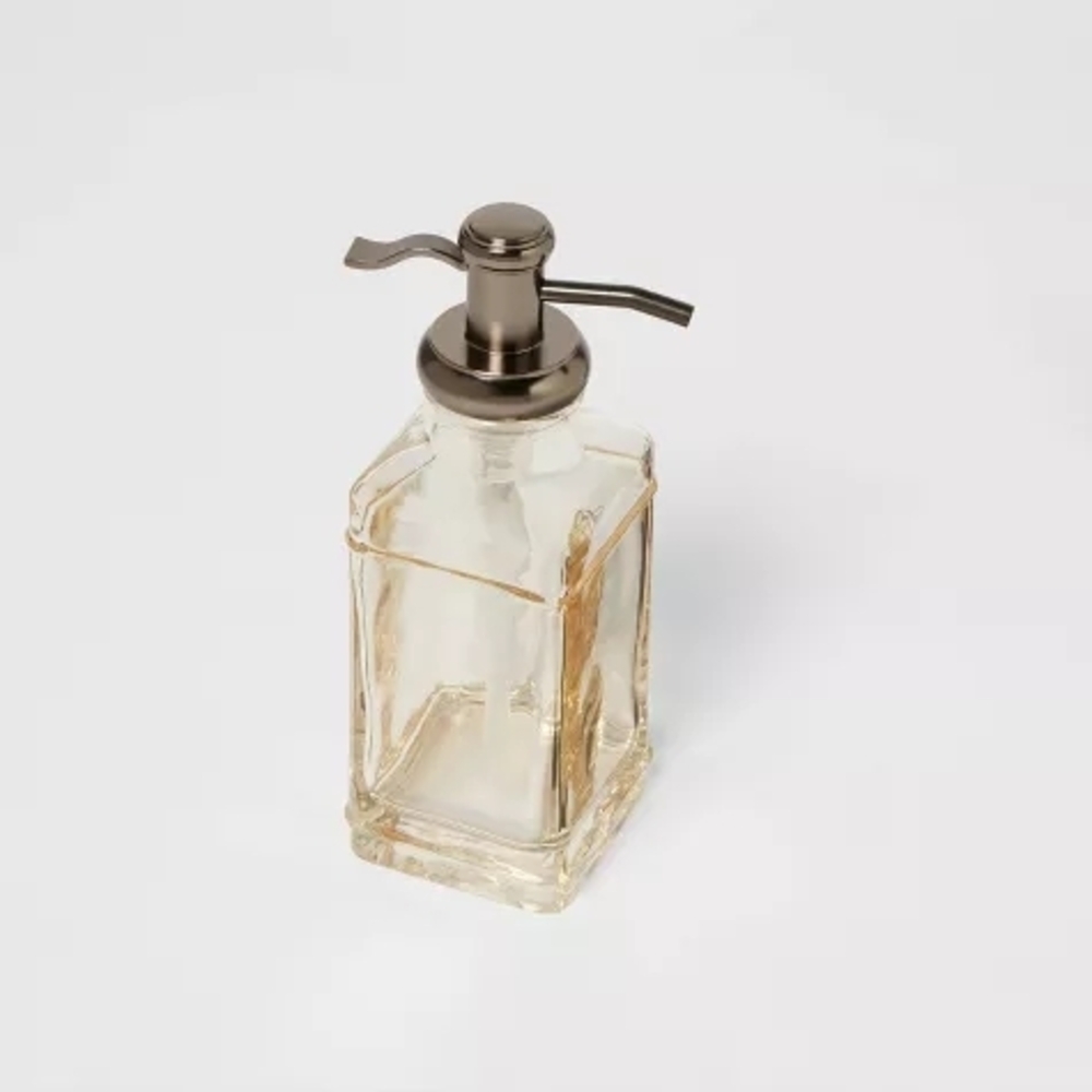 Threshold 12oz Antique Glass Tall Soap Pump Brown - Threshold™ - Picture 3 of 4